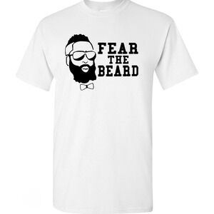 Fear The Beard‎ Mens James Harden Shirt Size Medium Gildan Cotton Graphic NBA